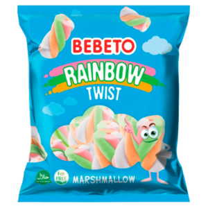 Bebeto Rainbow Twist Marshmallows